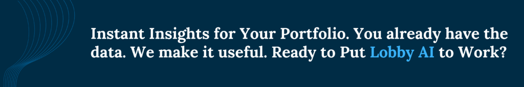 Schedule a Lobby AI demo to see instant portfolio insights and AI-powered risk management for commercial real estate